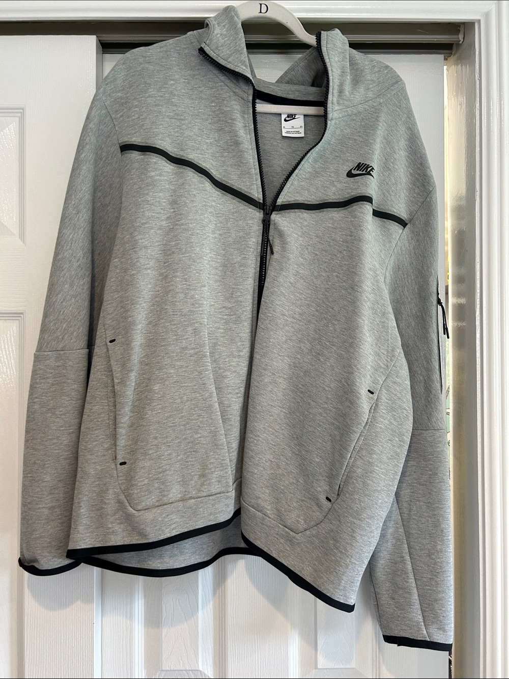 Nike Grey Bomber Jacket with Black Trim